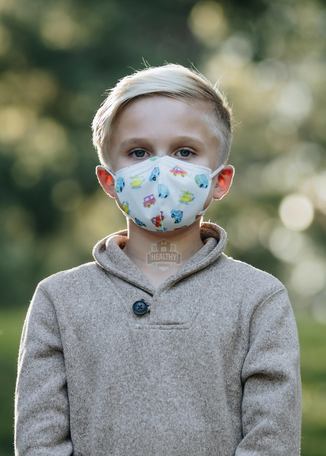 10/50Pcs Cartoon Kids BFE 95% Protective 4 Layer Face Mask Disposable Respirator