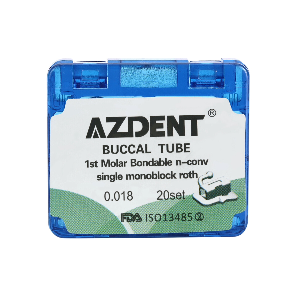 Dental Orthodontic Bondable Buccal Tubes 1st/ 2nd Tubes Roth /MBT 022 AZDENT