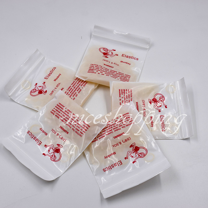 Dental Orthodontic Elastics Latex Braces Rubber Bands Monkey 1/4 6.5Oz Fox 1 Box