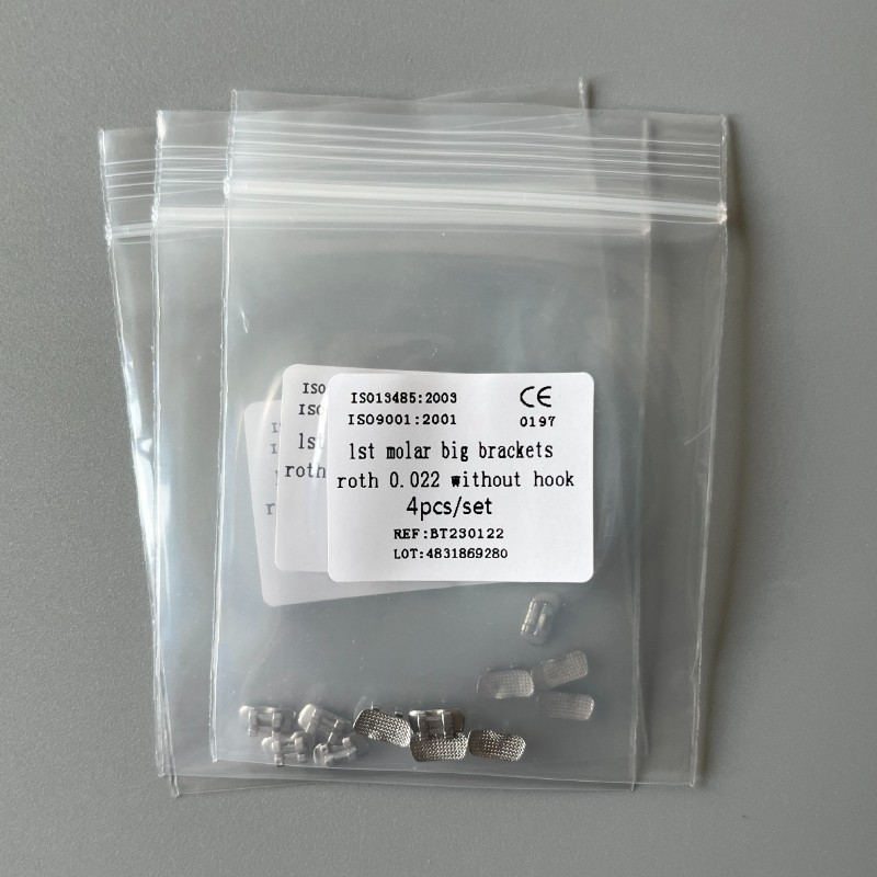 20Sets Dental Orthodontic 1st Molar Wide Big Brackets Roth 022 Without hooks