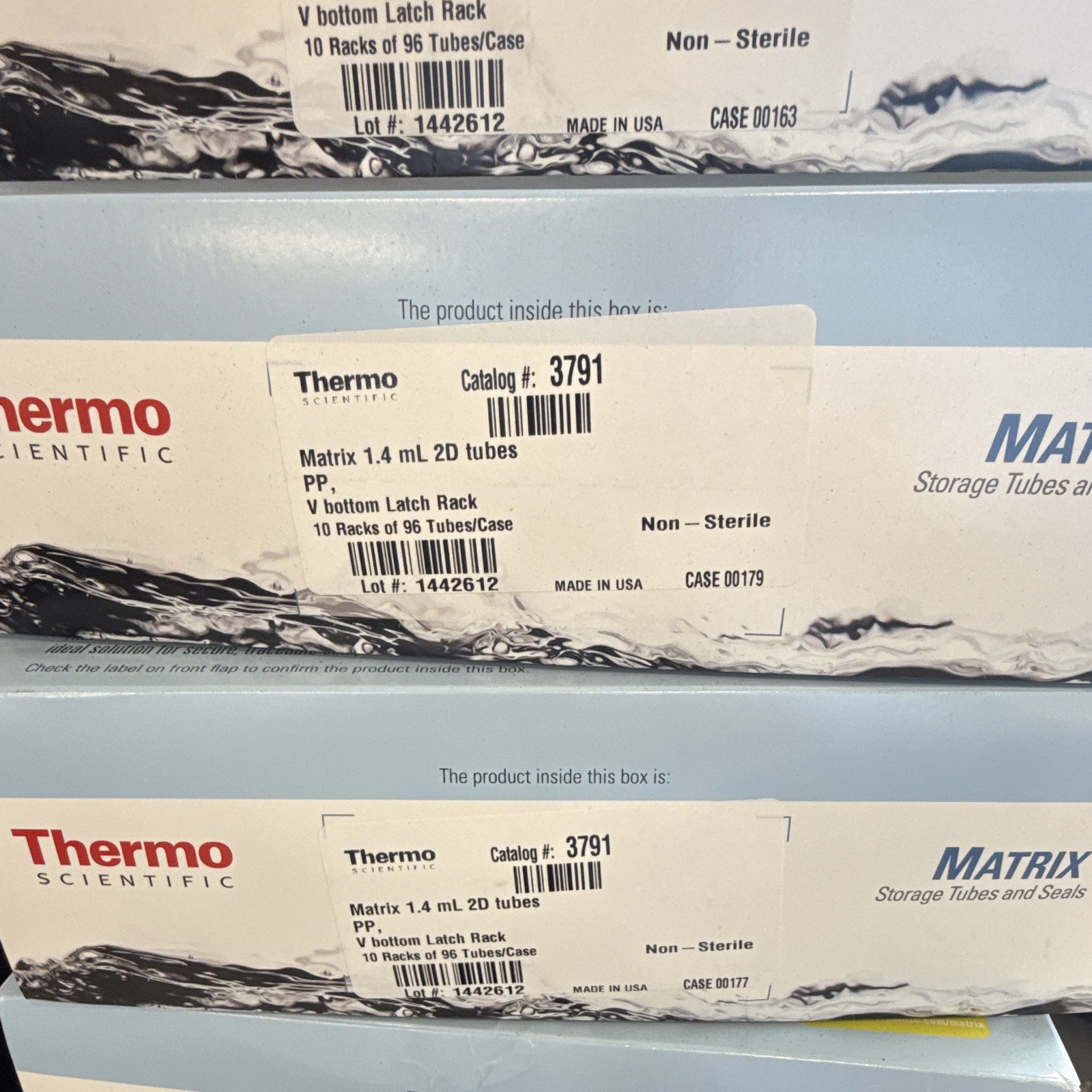 1x Case Thermo Scientific Matrix 1.4mL 2D Polypropylene Tubes MPN 3791