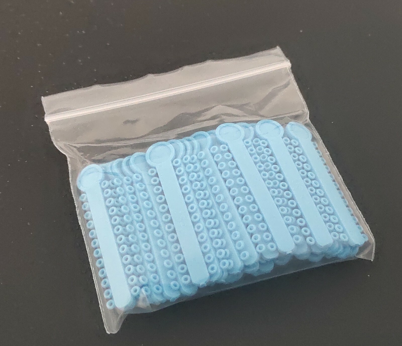 1 Pack 1008 Pcs Dental Elastic Ligature Ties Rubber Bands O Rings Light Blue