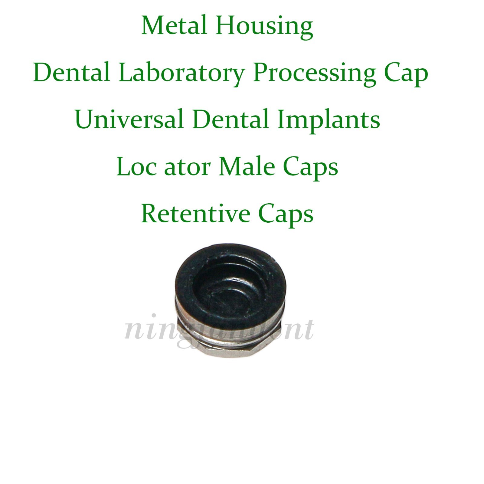 20Pcs Dental Locater Replacement Metal Housing & Lab Cap Assembly