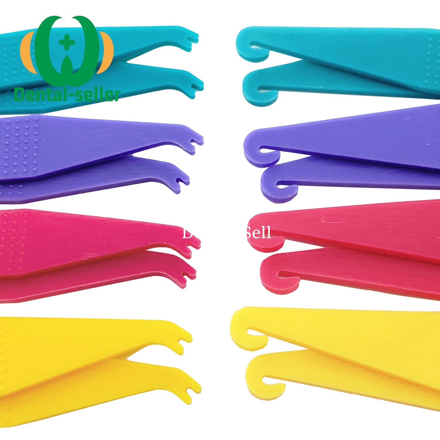 100 Pcs Dental Orthodontic Elastic Placer For Elastic Bands For Braces Assorted