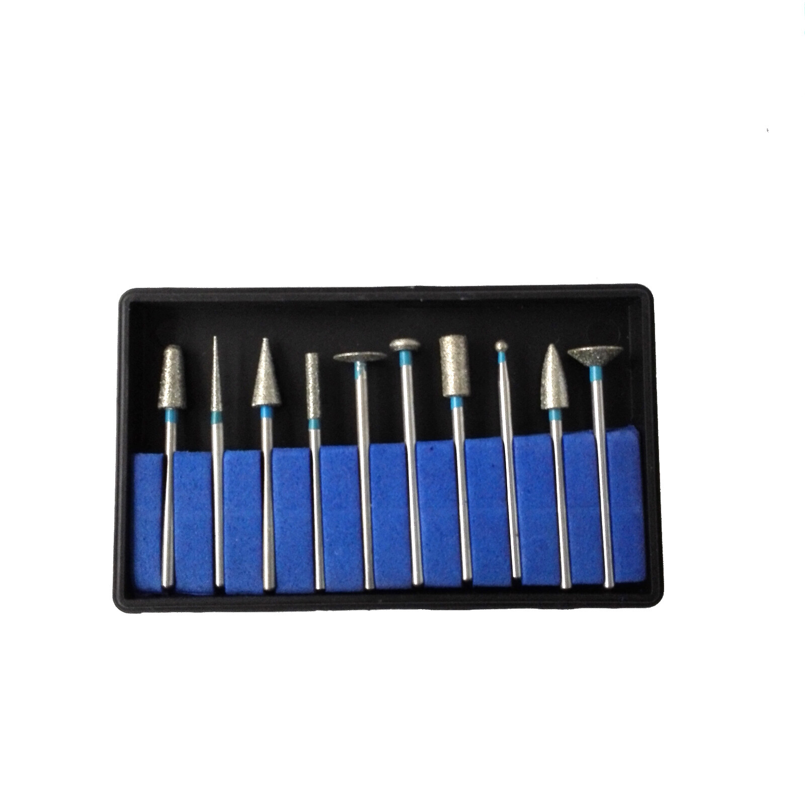 Dental Lab 2.35MM Shank Polishing Bur Drills Carbide Steel Burs Burrs 10 Pcs