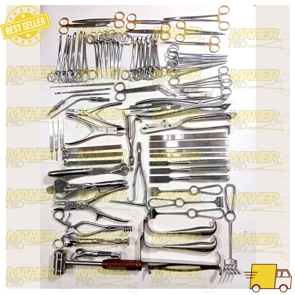 Basic Major Orthopedic Lot Of 74 Pcs Set Surgical Instruments Complete