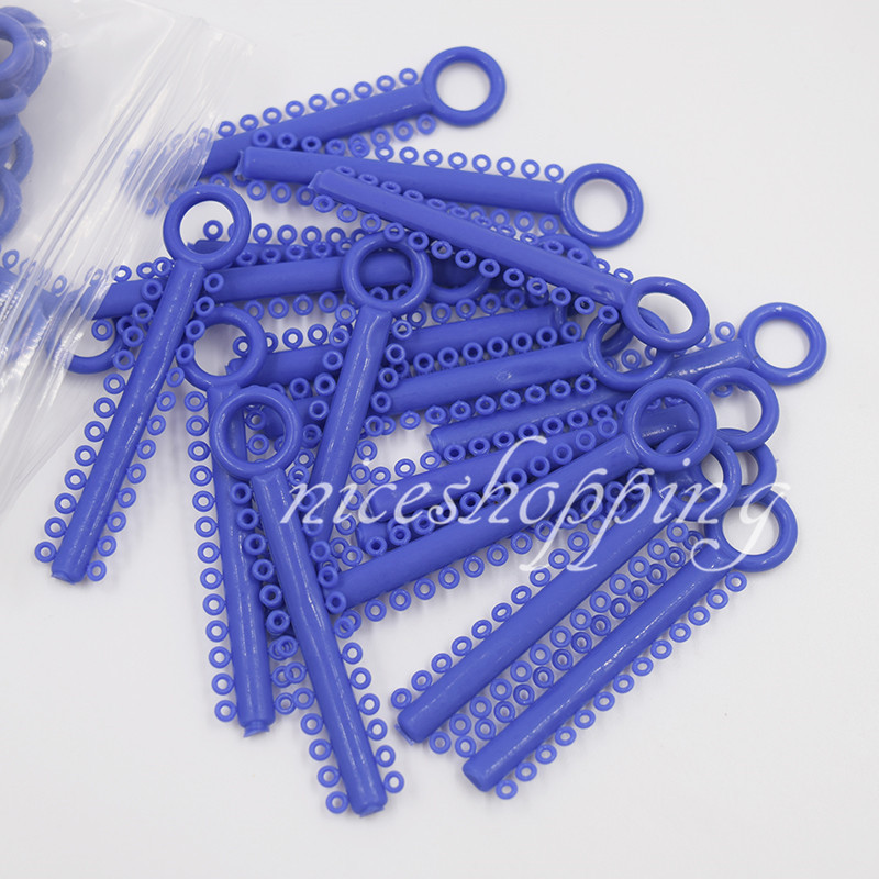 1040Pcs/Bag Dental Orthodontic Super Elastic Ligature Ties Rubber Bands 37 Color