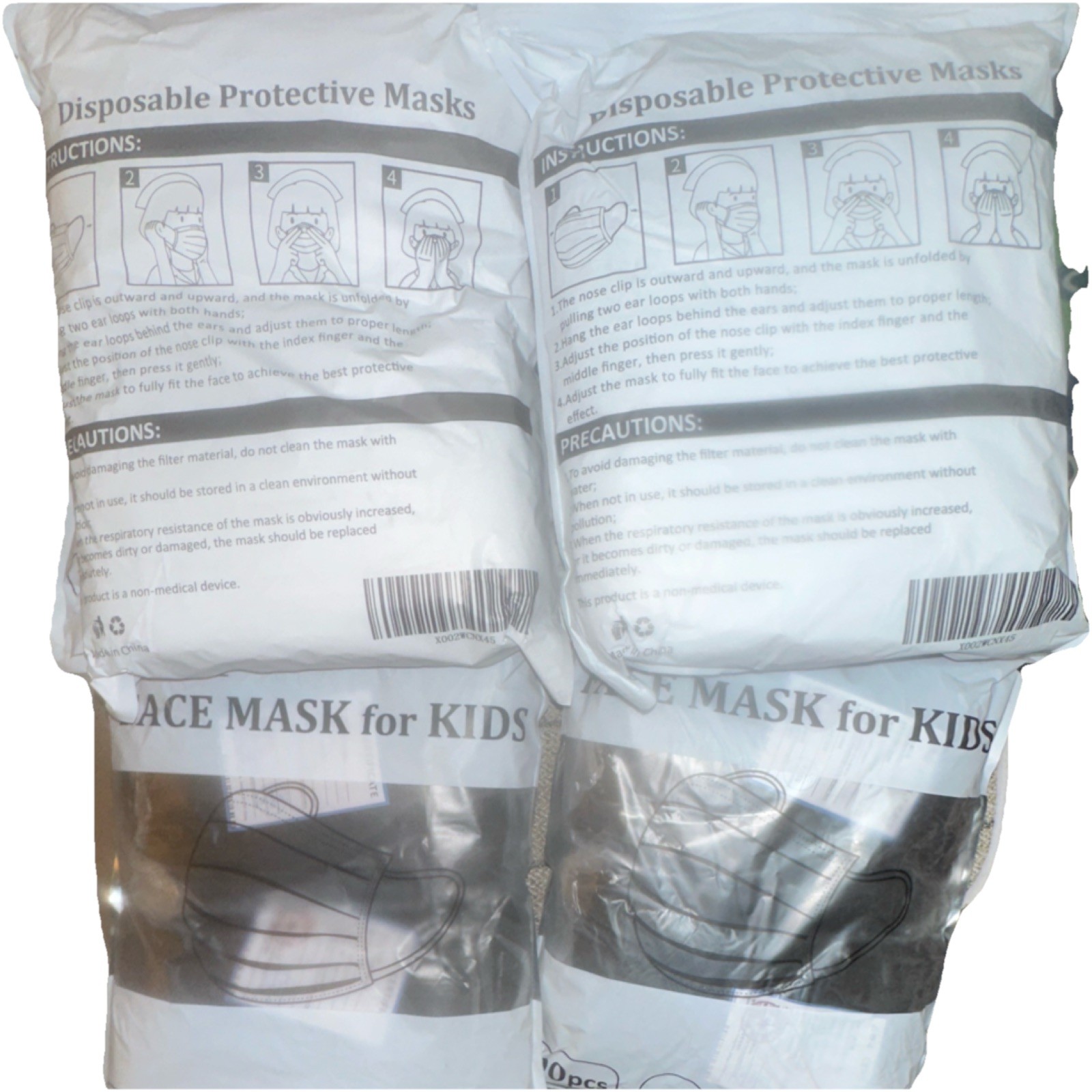 Disposable Face Mask for Kids 600pc Protective Bulk Pack Family Medical Use