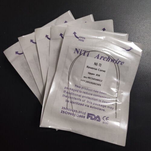 Dental Orthodontic Reverse Curve Arch Wire Niti Super Elastic Round
