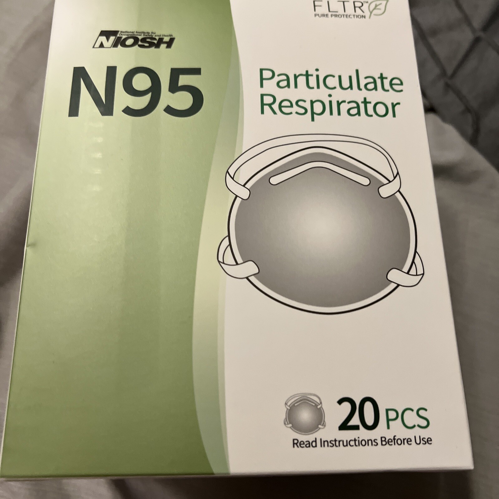 FLTR Niosh N95 Particulate Respirator 20 Pack -N95