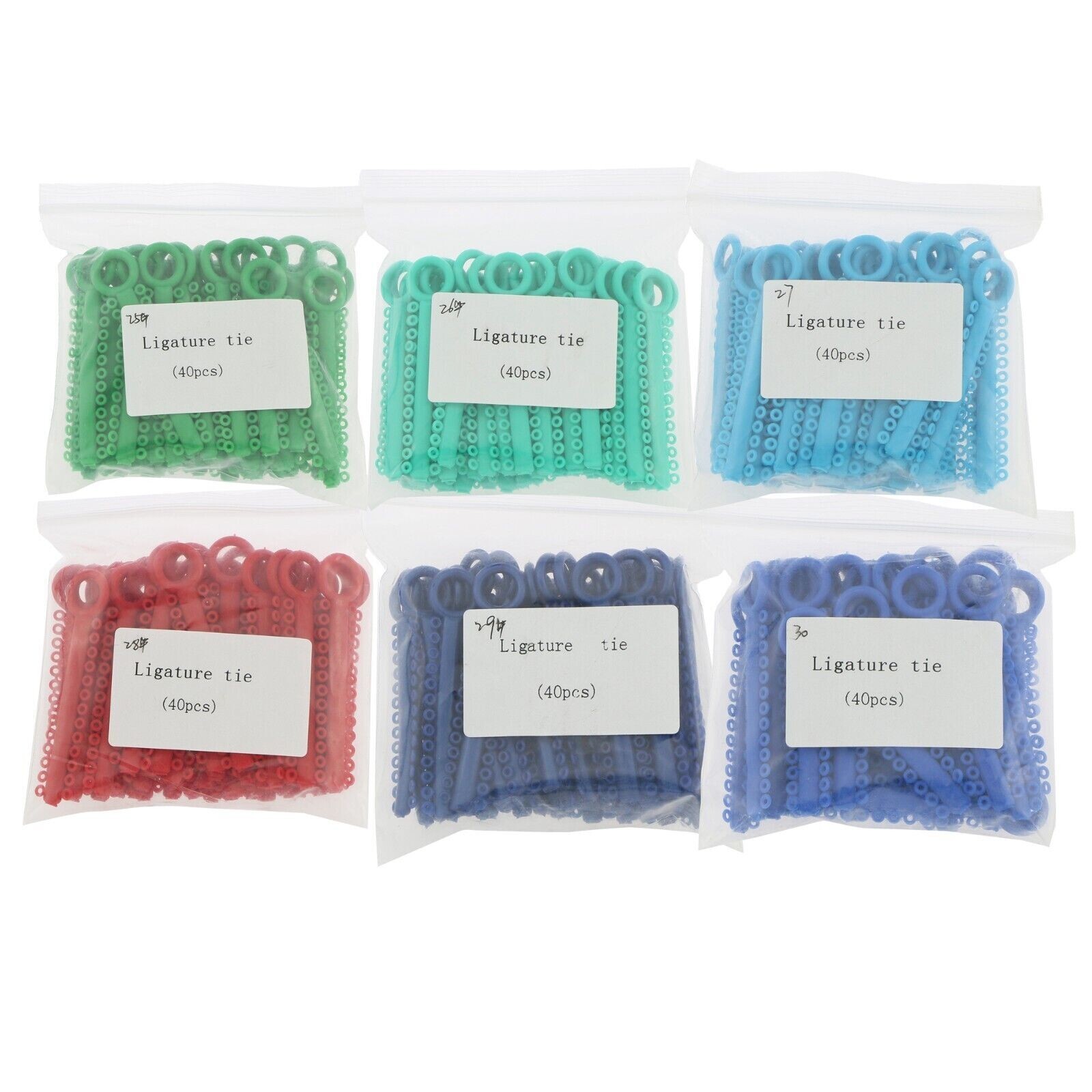 1040Pcs Dental Ortodoncia Ligature Ties Elastic Rubber Bands Ligaturas Bandas