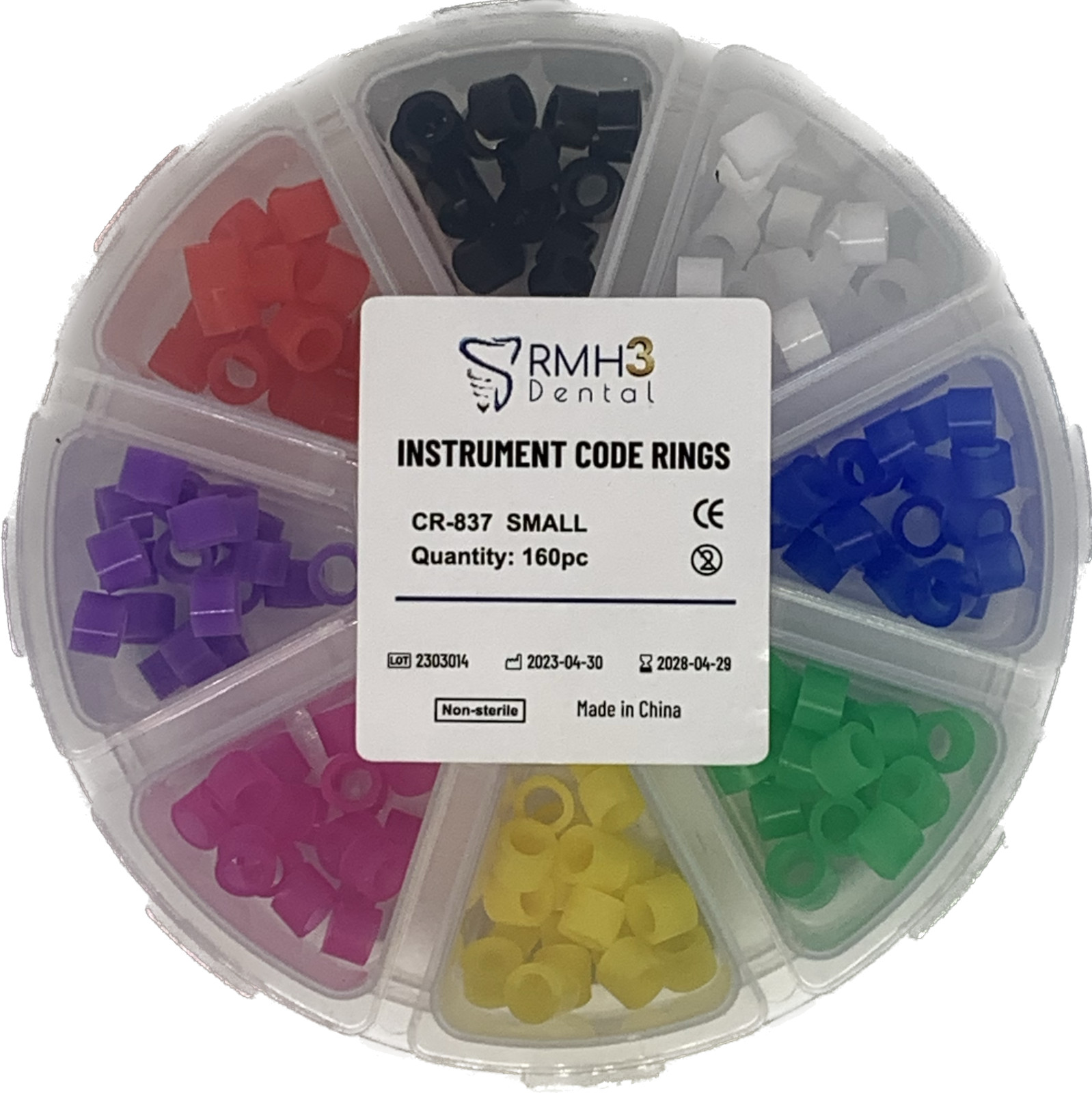 RMH3 Dental Instrument Code Rings Small 160pc/pk