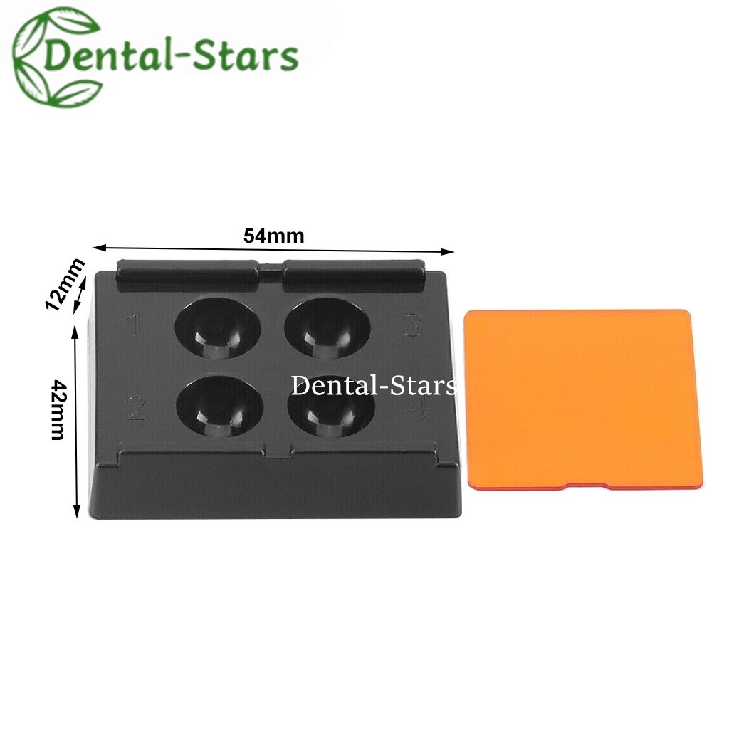 5/20Pcs Dental Resin Shade Light Box Mixing Wells Protector Veneer Storage Case