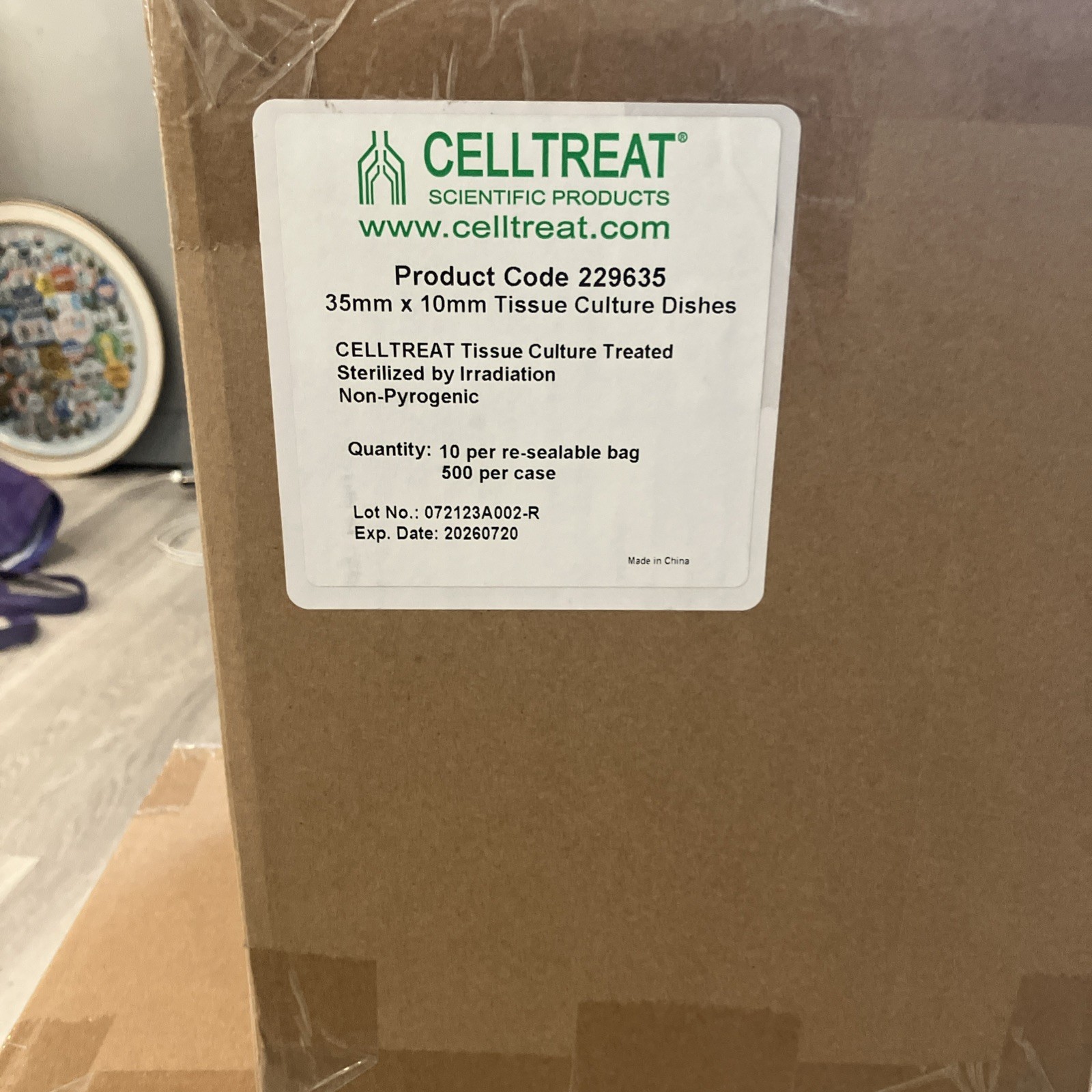 NEW CELLTREAT # 229635 Tissue Culture Treated Dishes 35mm x ñ