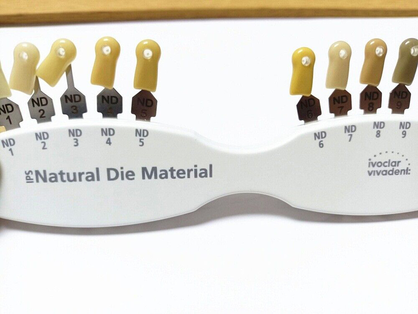 1Set Dental IPS Natural Die Material Shade Guide Ivoclar Vivadent ND1-9 Abutment