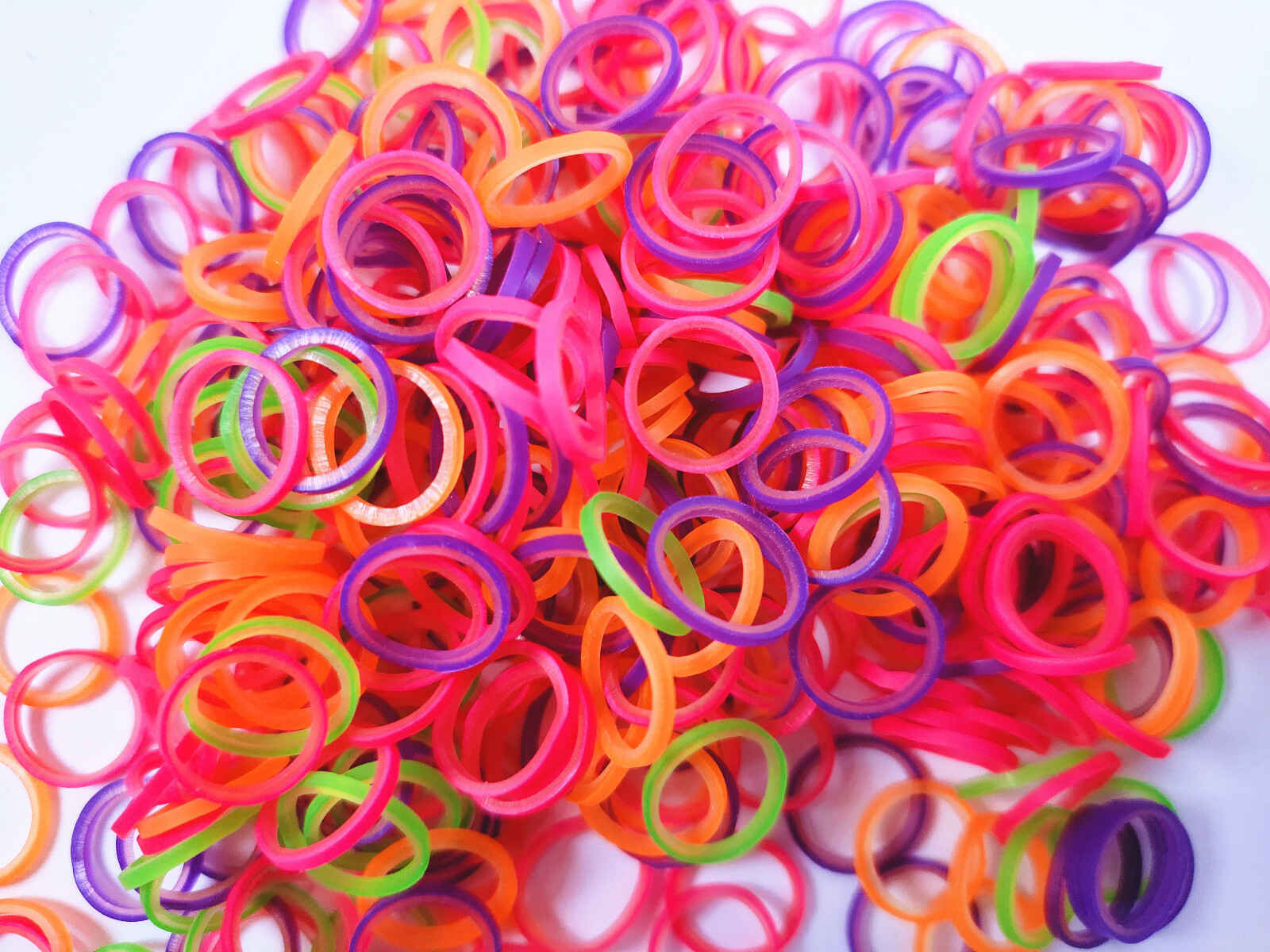 6.5OZ Dental Orthodontic Elastics Rubber Bands Ties Super Elastic Colorful 4Size