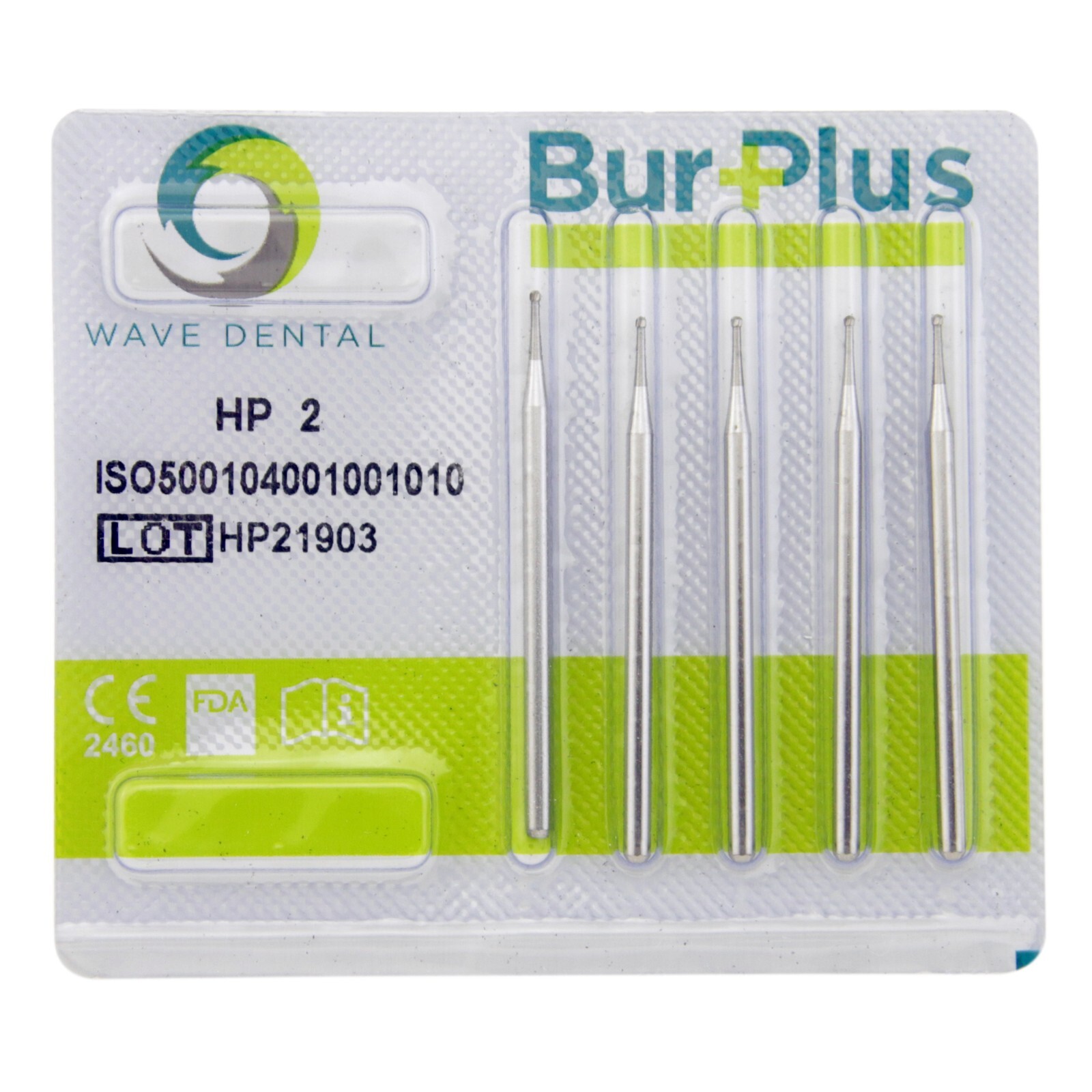 Wave Dental Carbide Burs HP Round 1/4 2 4 6 8 For Low Speed Straight Handpiece