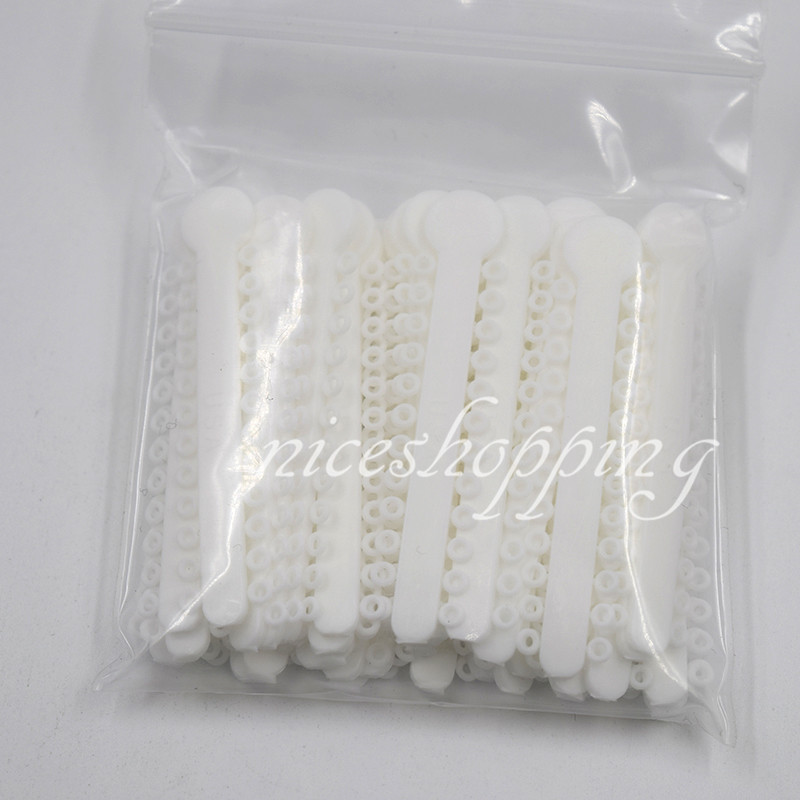 1008Pcs/Pack Dental Orthodontics Elastic Ligature Ties White Black Blue Red Grey