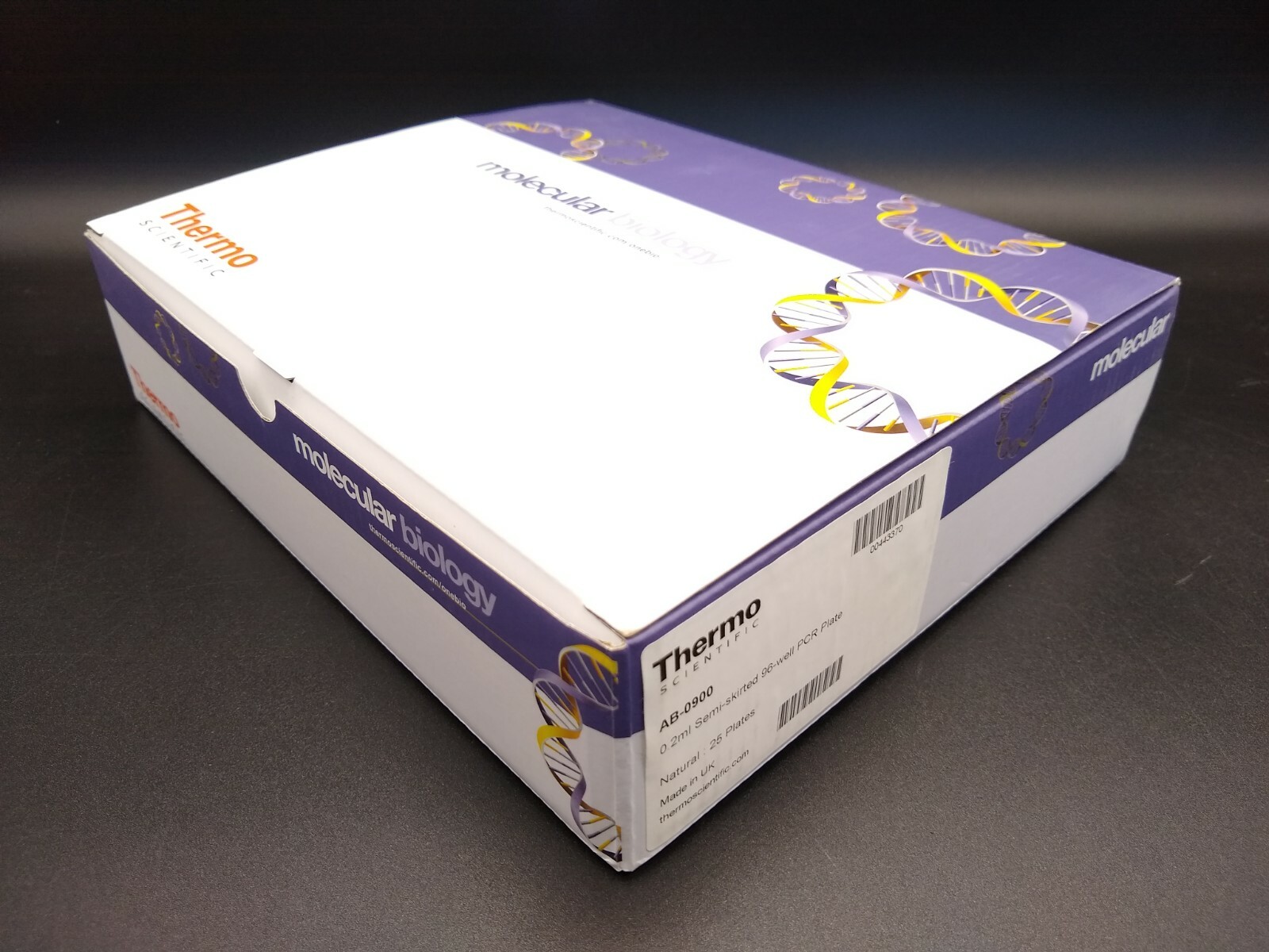 Thermo AB-0900 96-Well PCR Plate Semi-Skirted Microplate AB0900 (Case of 25)