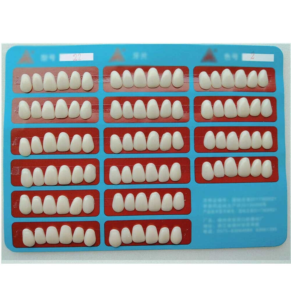 96pcs Dental Tooth Veneer Anterior Resin Thin Teeth Veneers Porcelain 22# A2 USA