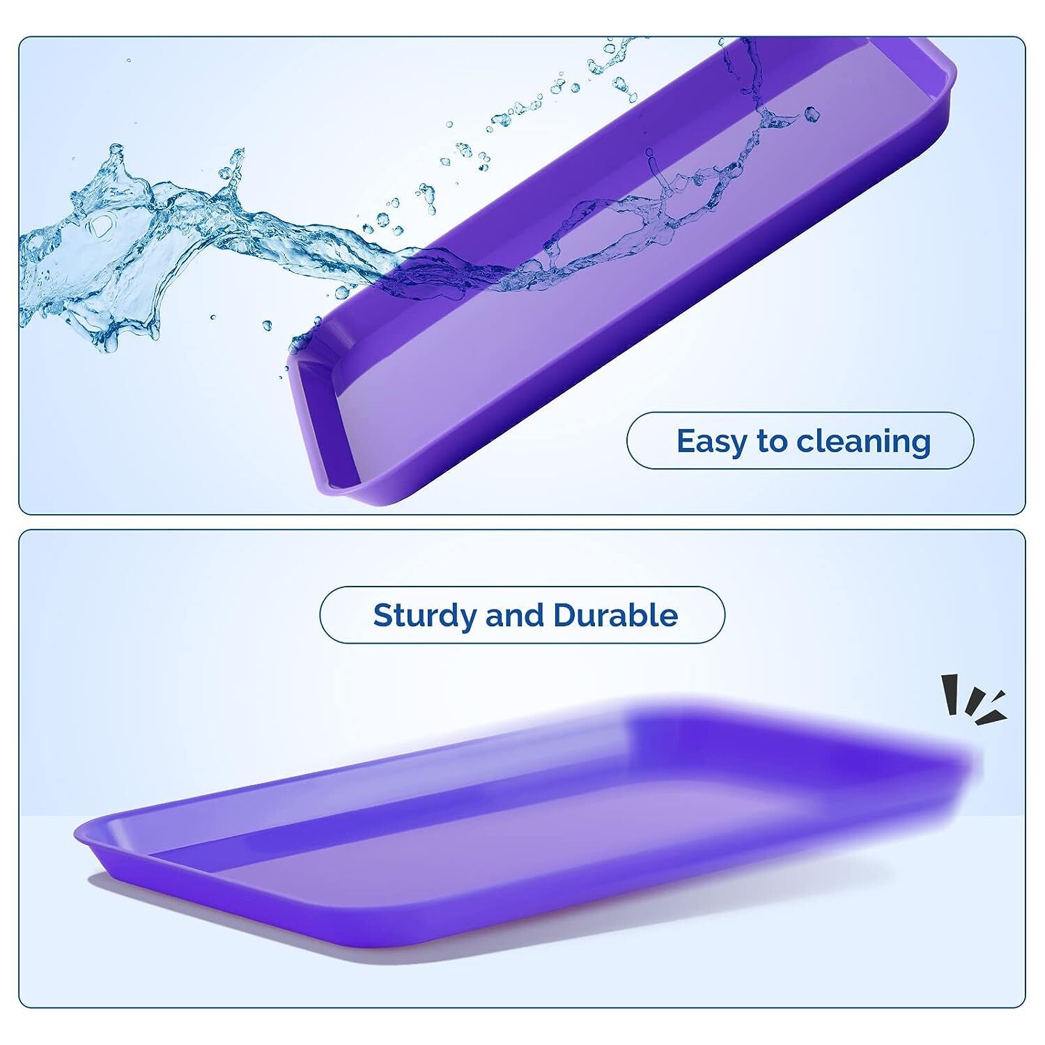 JMU Dental Autoclavable Instrument Trays Bulk Procedure Tray Flat Tray Size B