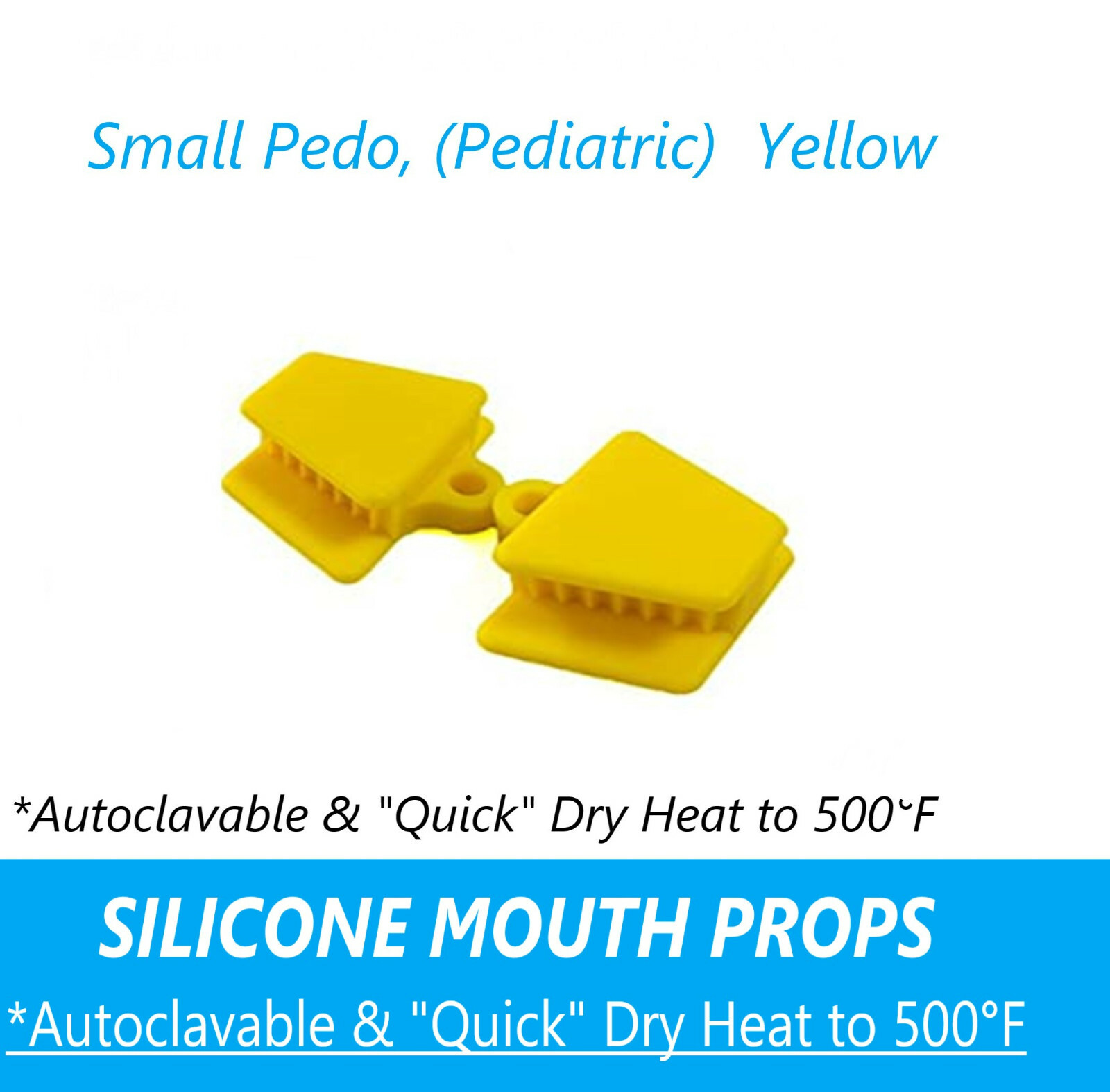 2pcs Dental Silicone Mouth Prop Bite Blocks Tongue Piercing Medium Child Adult