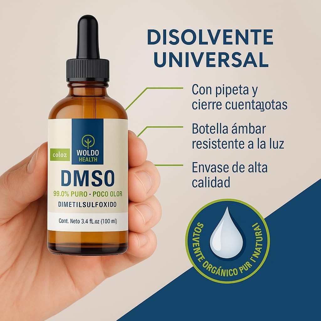 DMSO (Dimethyl Sulfoxide) 99.9% Pharmaceutical Grade 3.38Oz – Glass Bottle wi…