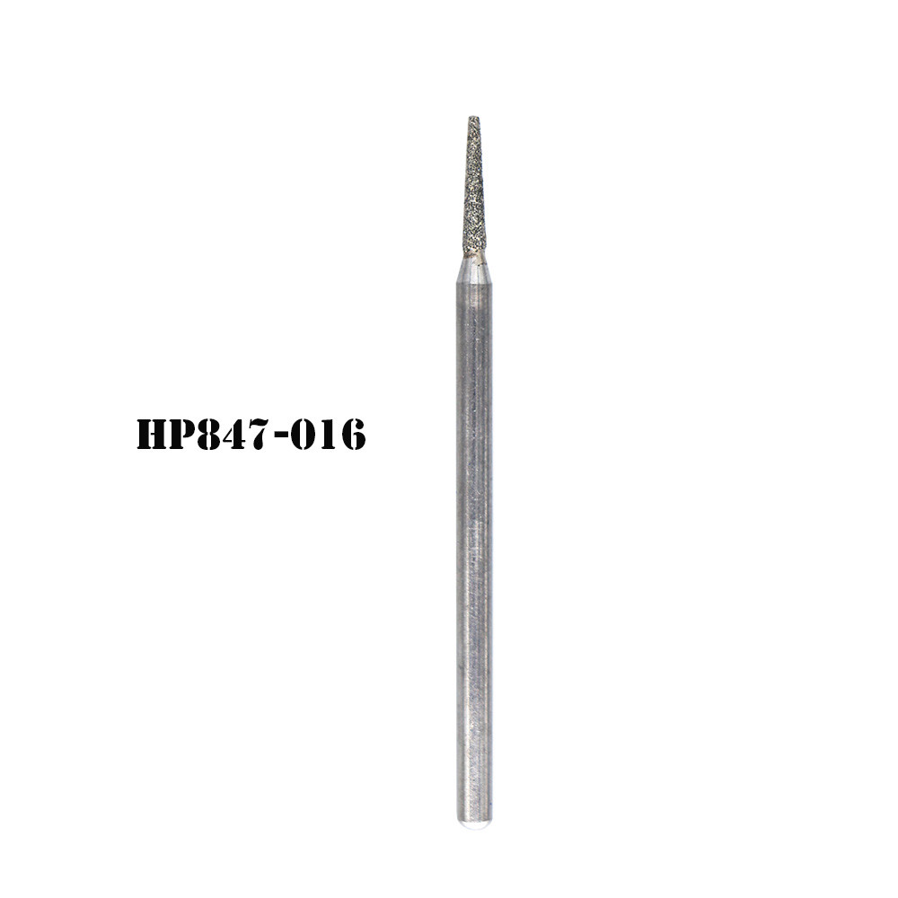Dental lab Electroplated HP diamonds burs drills HP847-016 Long Straight 100pcs