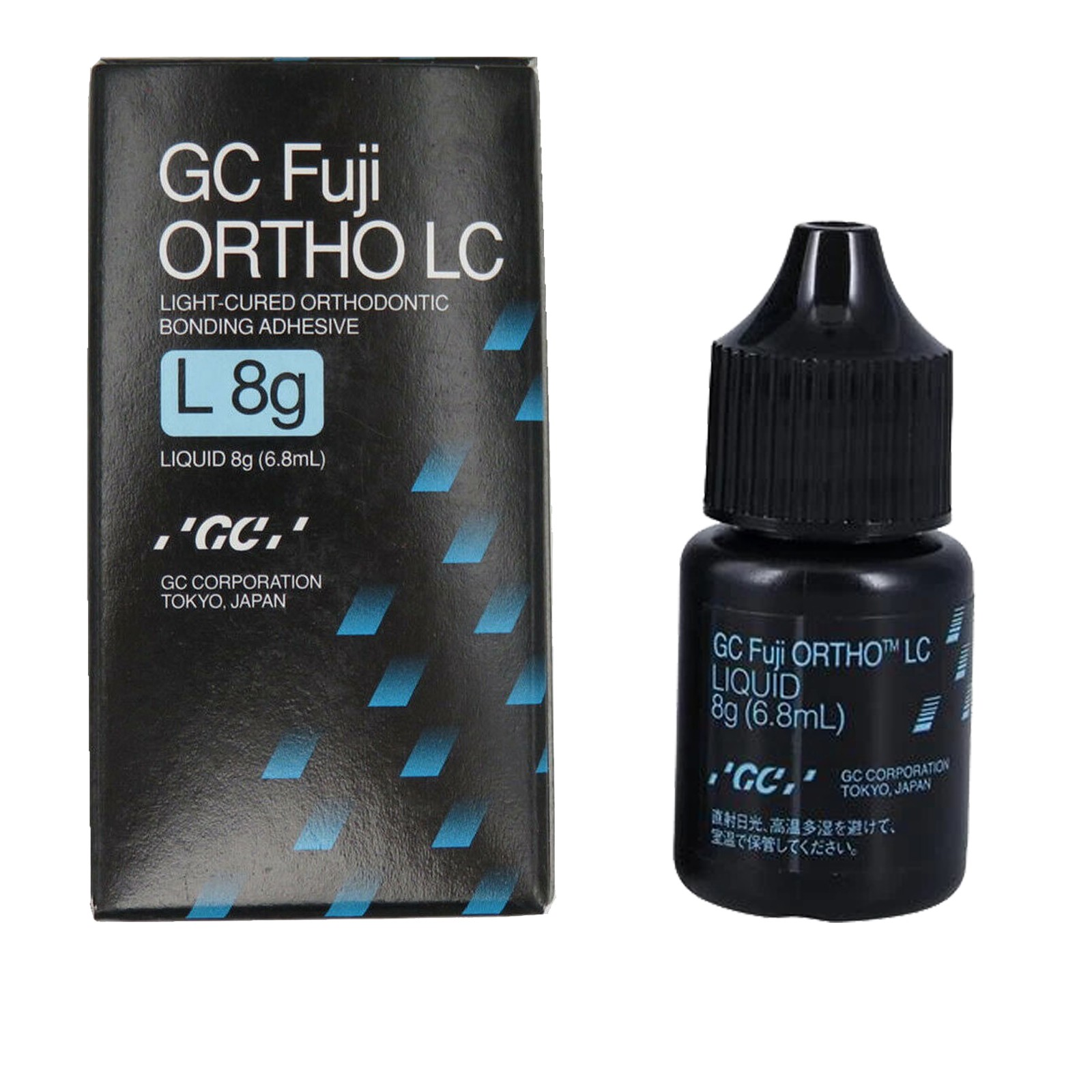Original GC Fuji Ortho LC Light-Cure Glass Ionomer Cement Powder 15g Liquid 8g