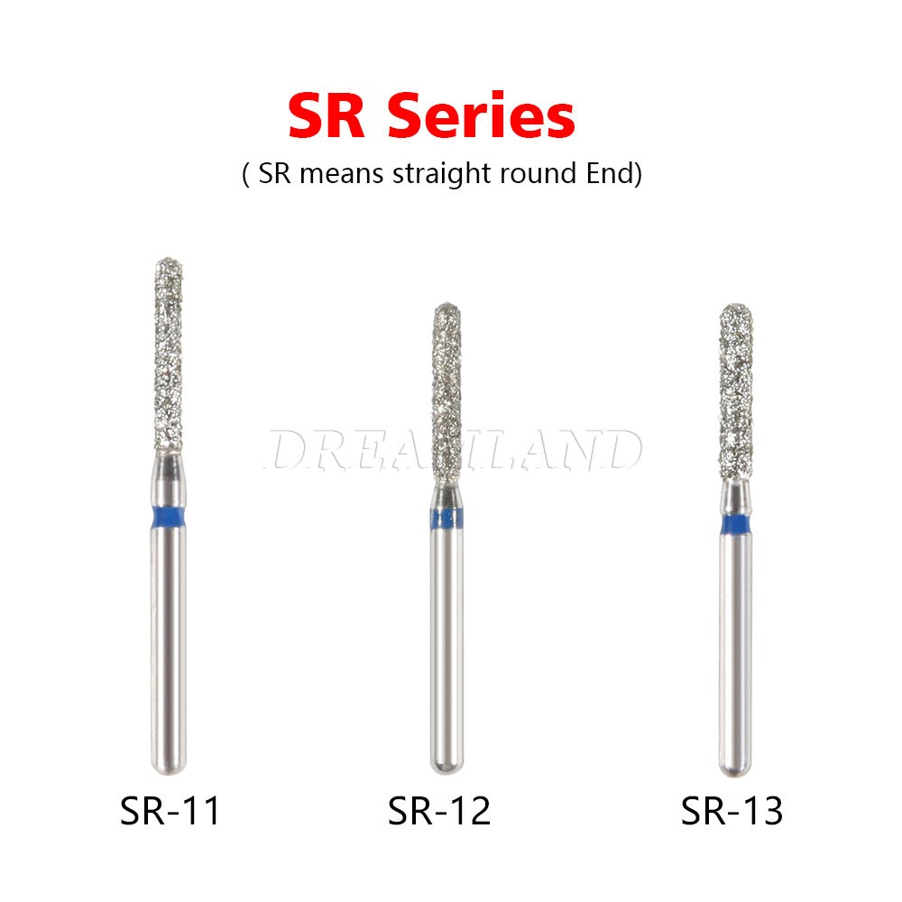 100 piezas/20 tipos Burr fresas de diamante salees FG medio 1,6mm FG1.6mm SKY