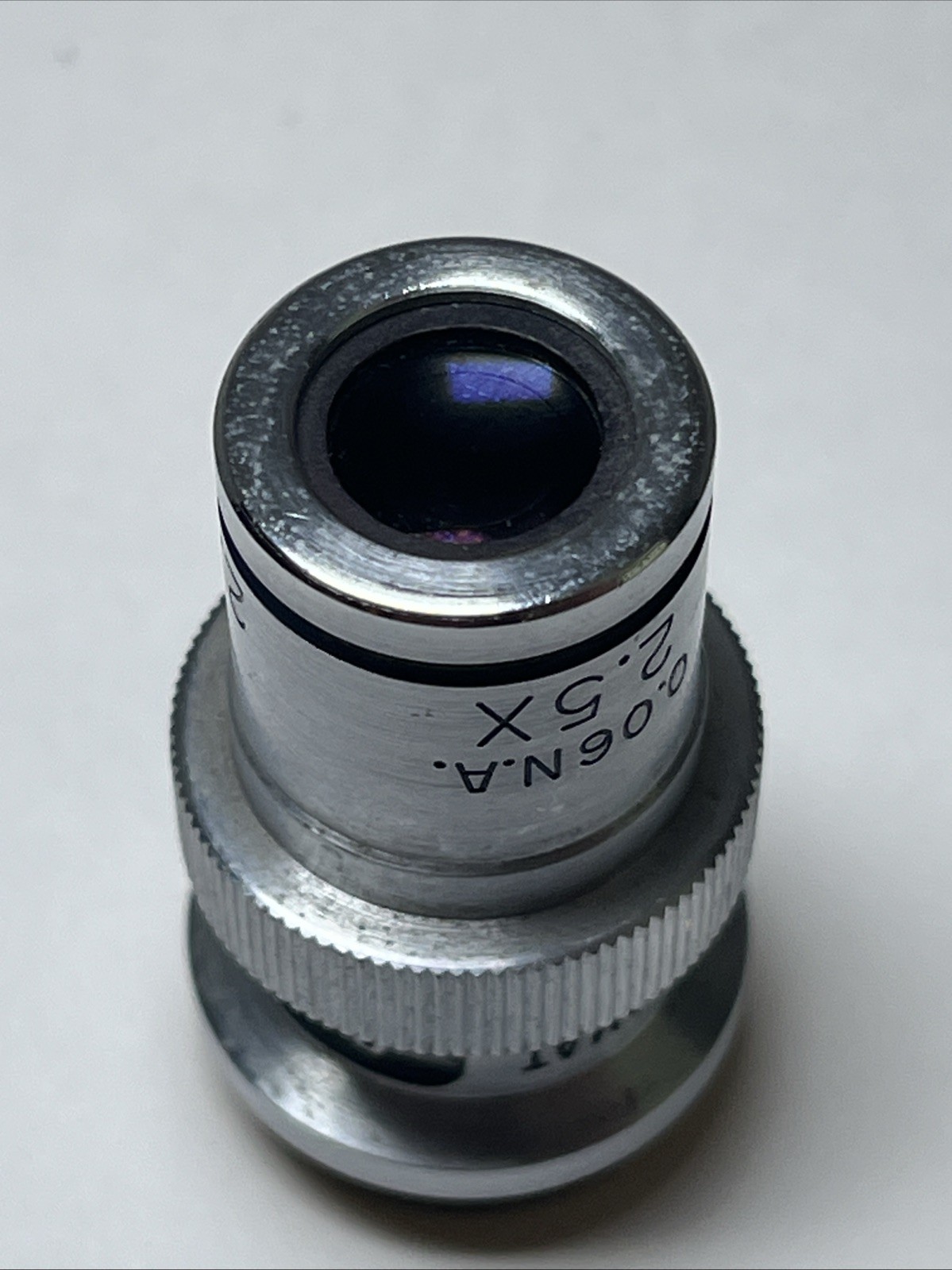VTG Cambridge Instruments Planachromat Lens 0.18 Cover Glass 2.5X 0.06 N.A. VGC!