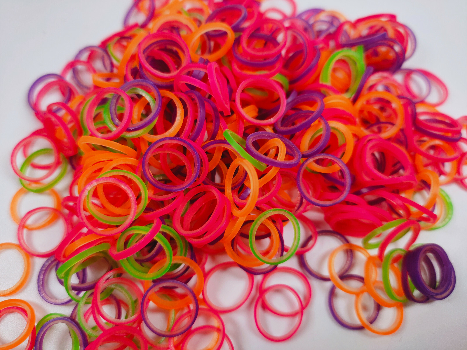 6.5OZ Dental Orthodontic Elastics Rubber Bands Ties Super Elastic Colorful 4Size