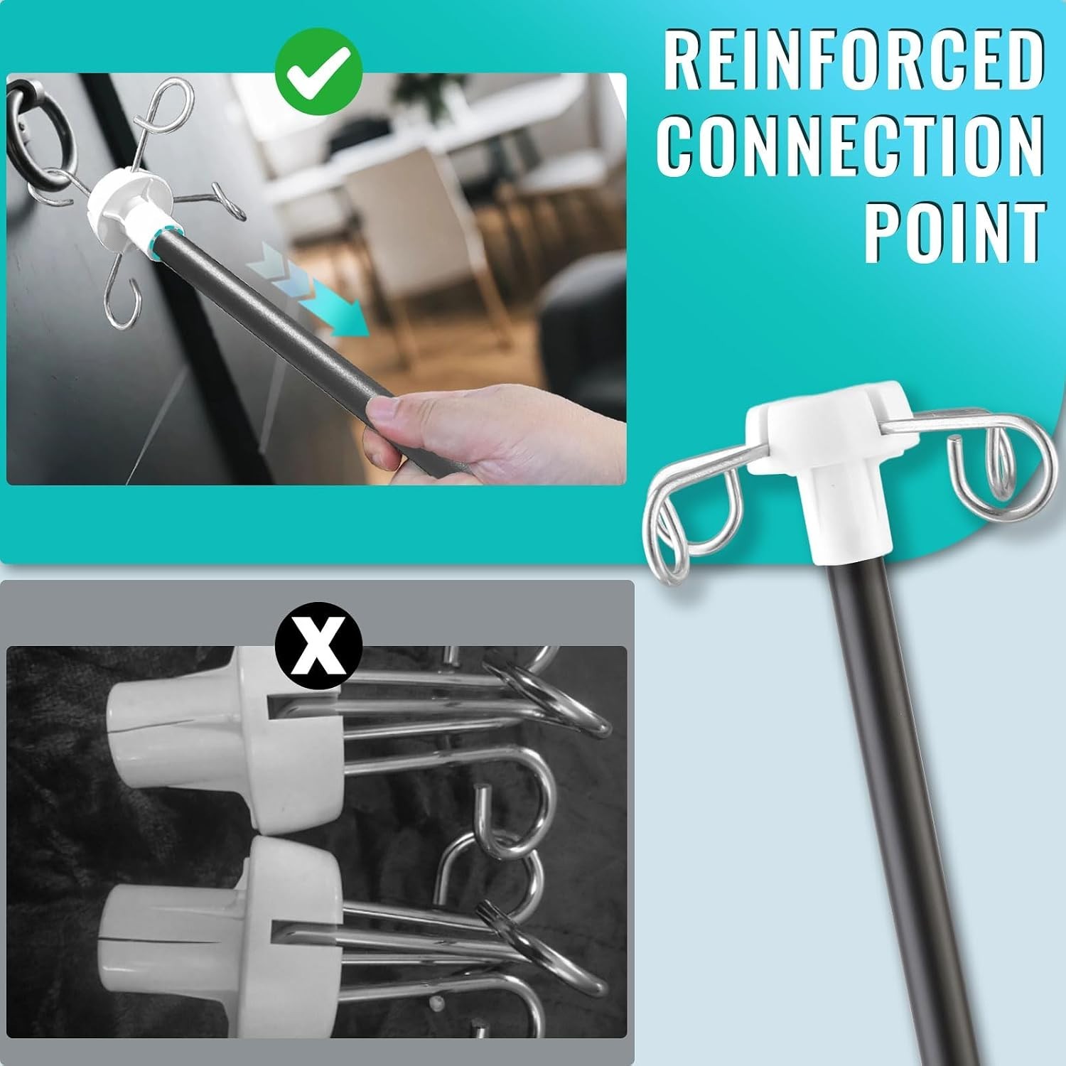 32-56In Telescopic IV Stand with 4 Bag Holders – Optimized for Home and Hospital