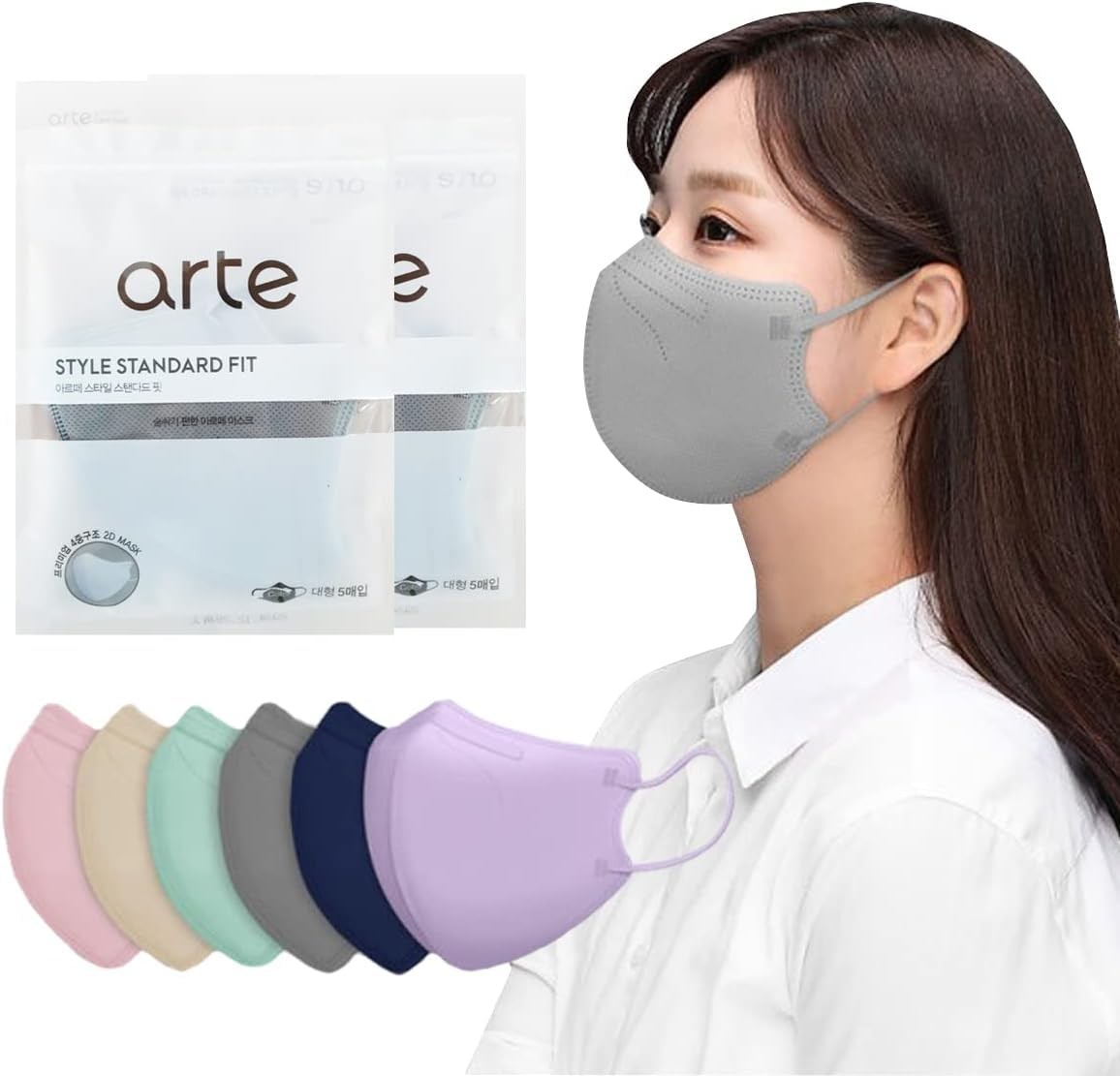 Arte Korean For Adults Dust Made In Korea 2d–4Layer Protective Filter Ideal F…