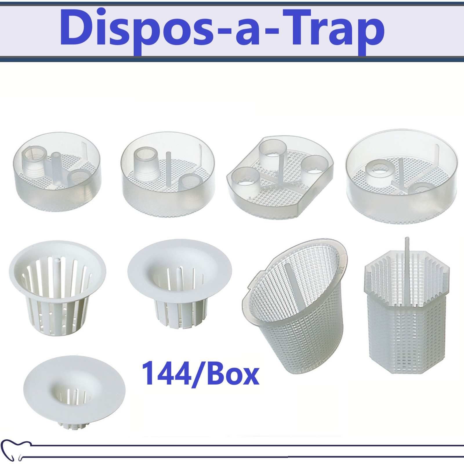 Dental Disposable Evacuation Traps All Types: 5500, 5501, 6200, 6100, 5509, 6500
