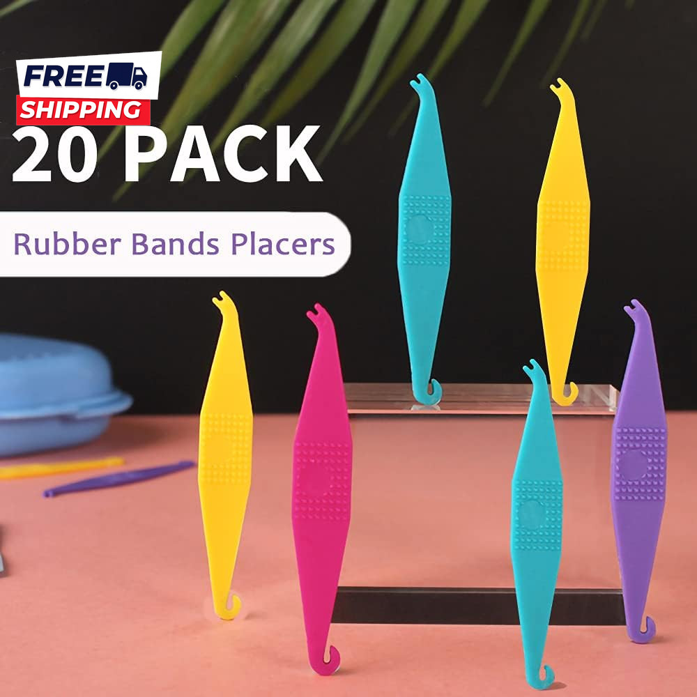 20 Pack Braces Rubber Band Tool Dental Elastic Rubber Bands Placers