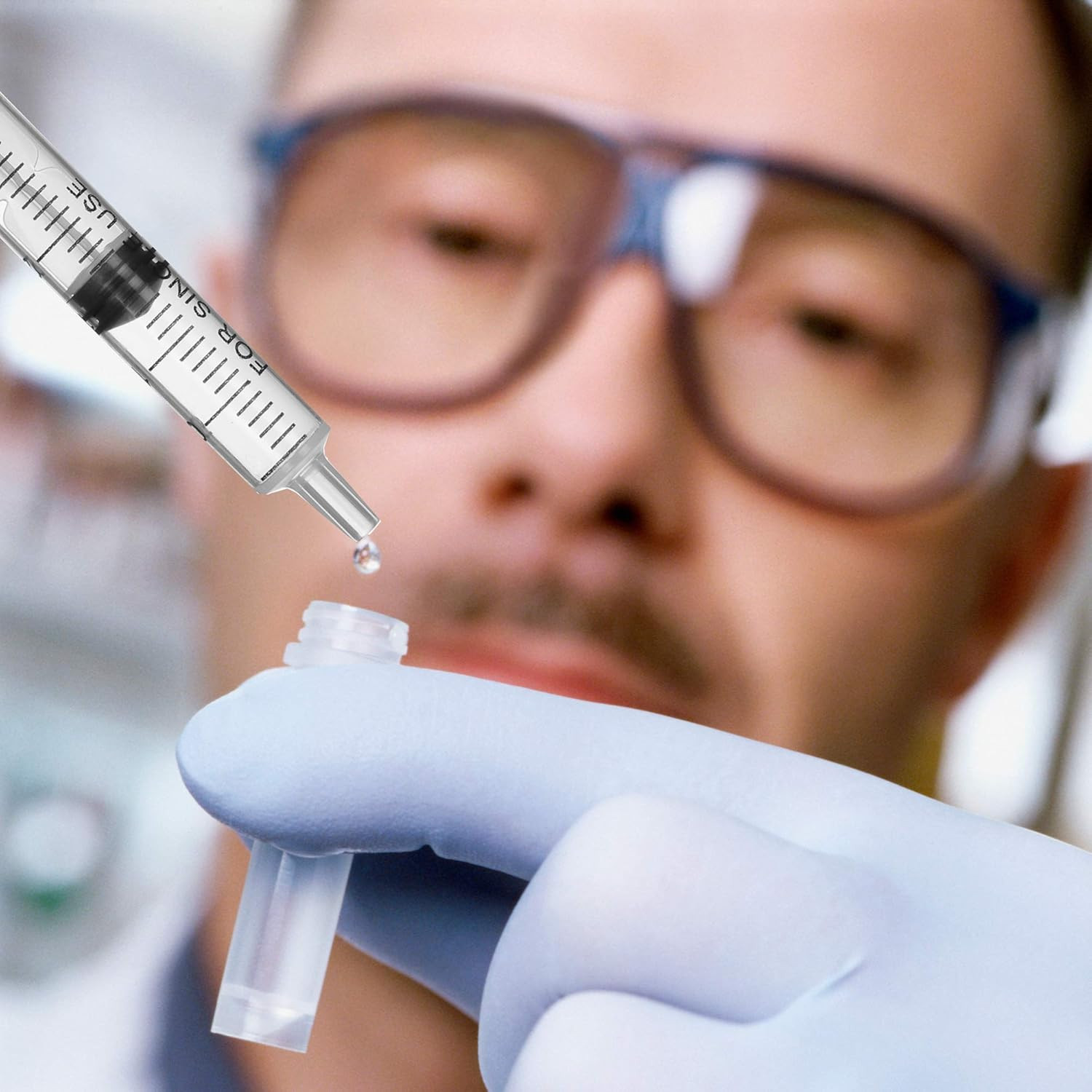 Syringe Without Small Plastic Sterile Packed With Cap For Lab 20 Pack