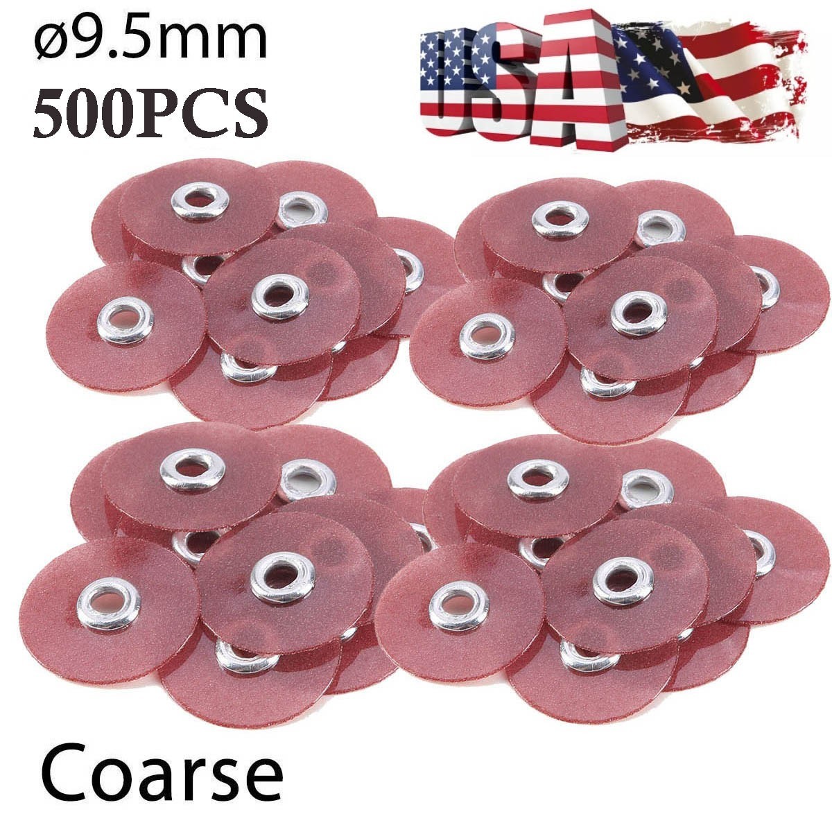 500pcs Dental Sof-Lex Extra thin Discs Finishing Polishing Discs 9.5mm/12.7mm