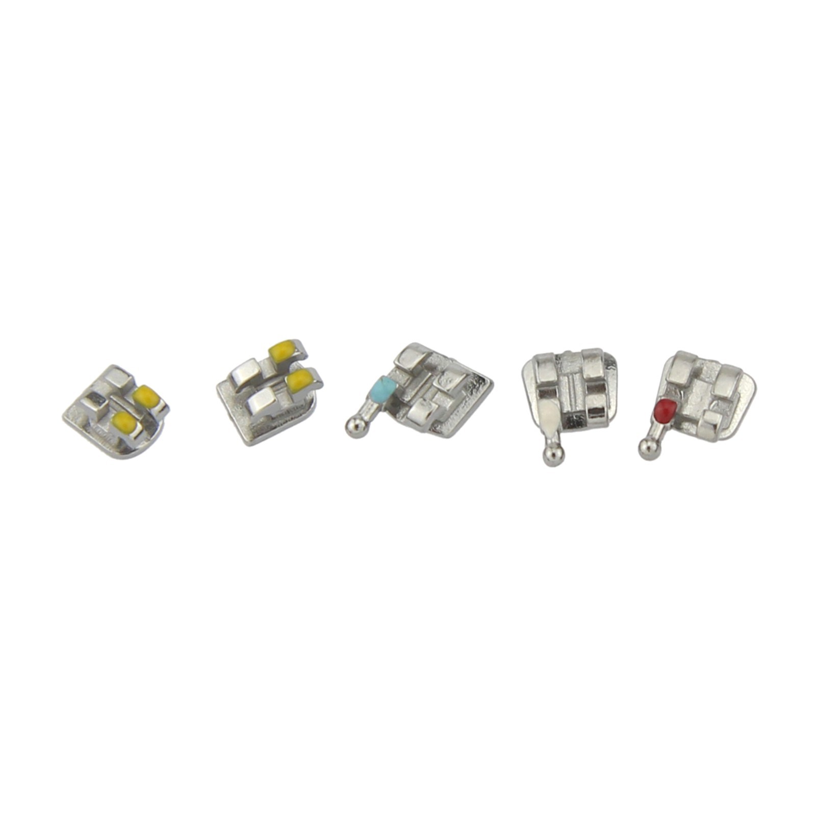 Dental Orthodontic Metal Brackets Braces Mini MBT Roth 022 345 Hooks 5-5 MIM