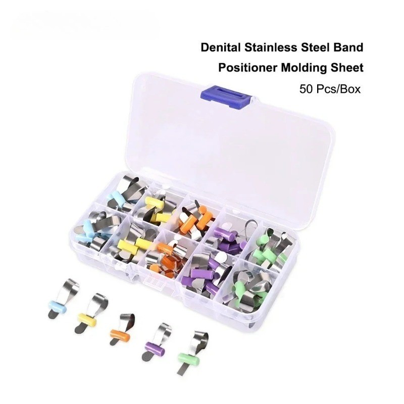 Dental Auto-matrix Forming Sheet Retainerless Sectional Matrices Bands 50Pcs/Box
