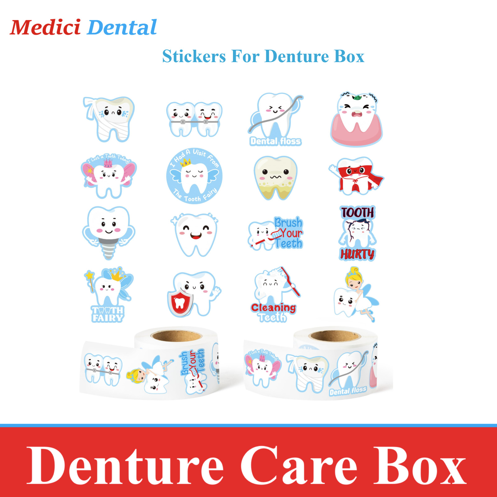 Denture Care Retainer Box with Tray Denture Toothbrush with Rinsing Basket