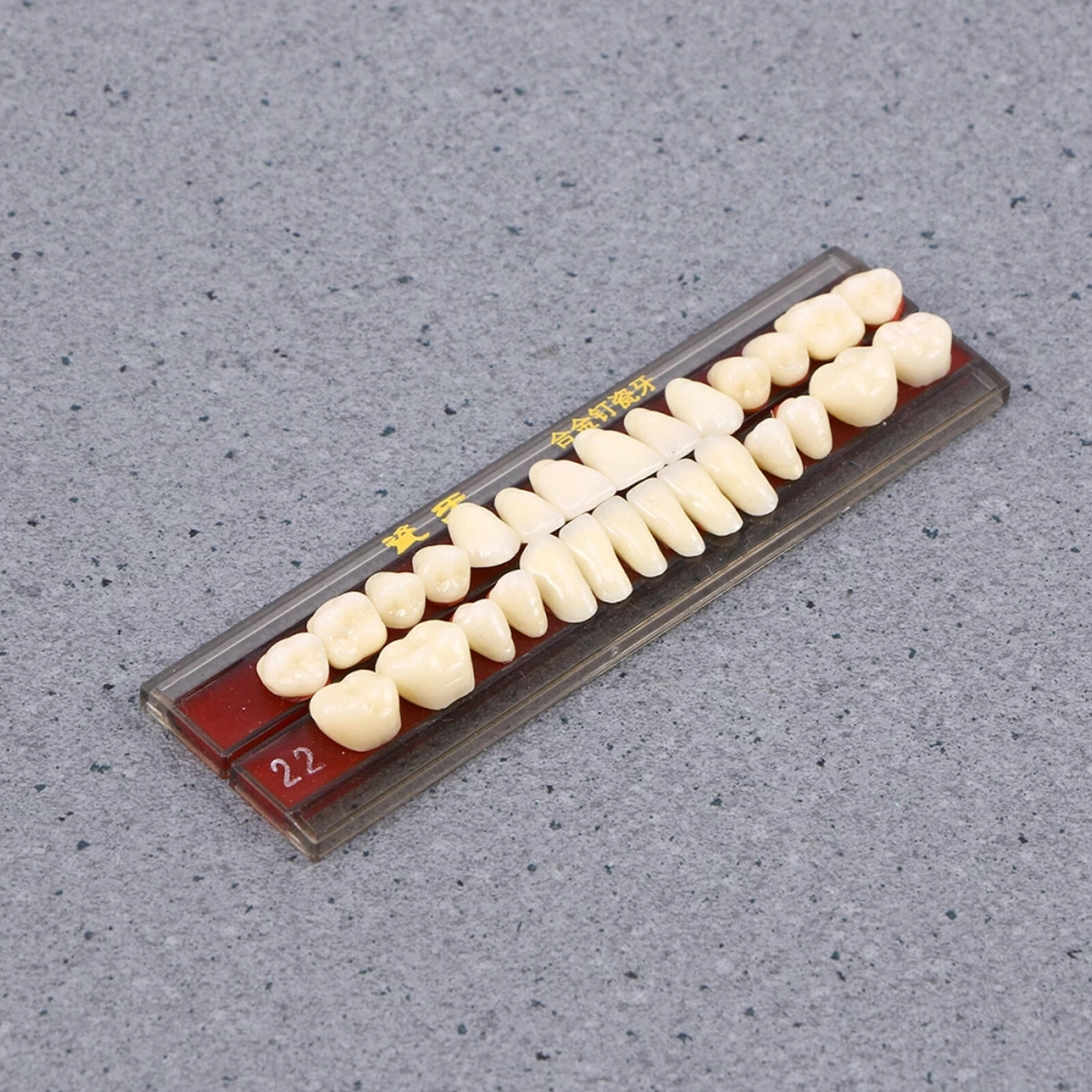 5 Set/Box Dental Alloy Pin Porcelain Teeth Material Color Guide Upper Teeth