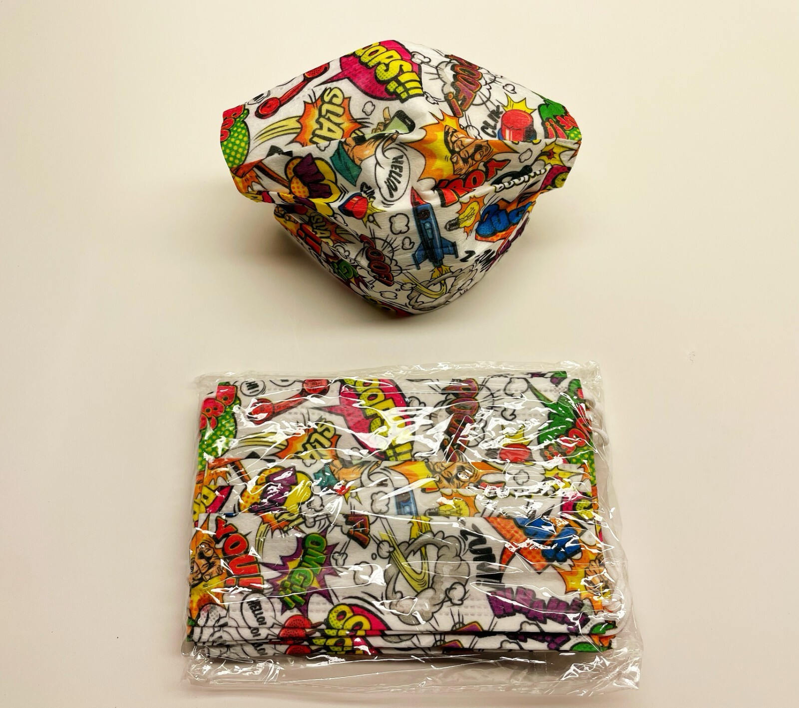 50-PCS Kids Children Animal Print 3-Ply Disposable Face Mask Earloop Mouth Cover