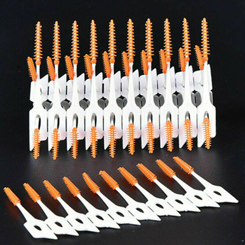 Dental Oral Interdental Teeth Soft Care Tool Cleaning Rubber Floss Gum Brush Kit