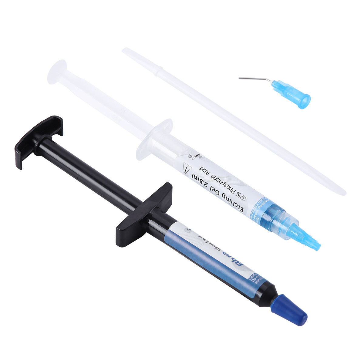 Dental Orthodontic Adhesive Light Cure Adhesive Paste+Etchant Acid Gel Blue Glue