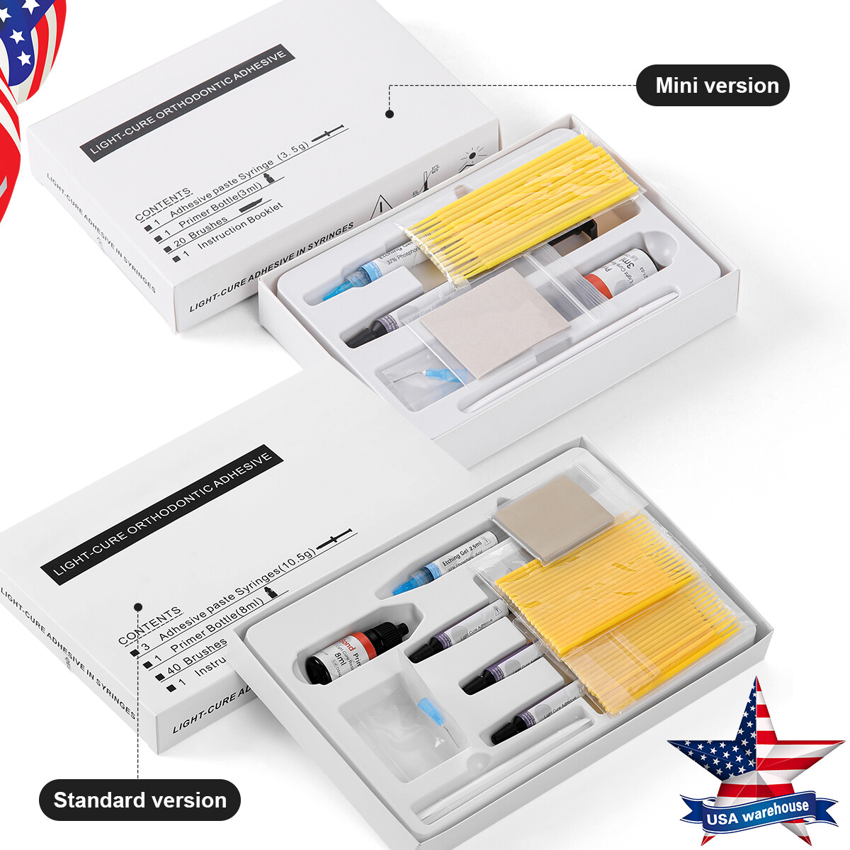 Dental Orthodontic Adhesive Light Cure Bracket Bonding Resin/Etching Gel