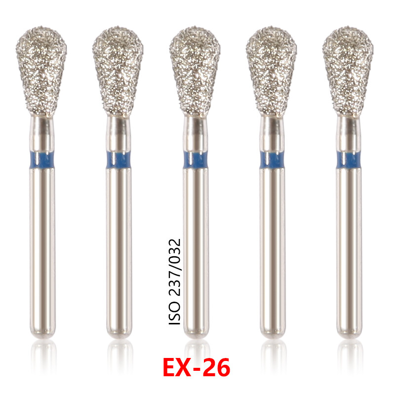 20Types 100Pcs Dental Diamond Burs Drills For High Speed Handpiece Medium FG BUR