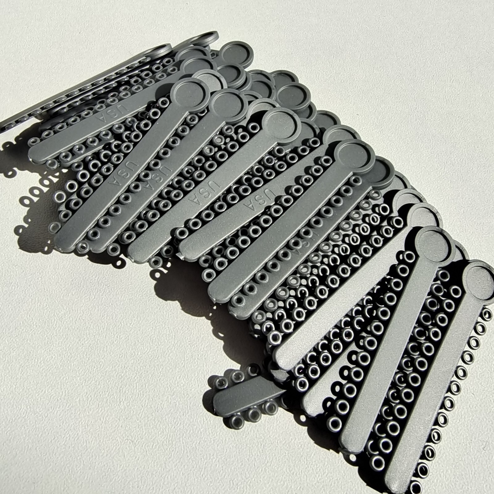 5Packs Dental Orthodontic Ligature Ties (Grey-Colored​）1008Pcs/Pack