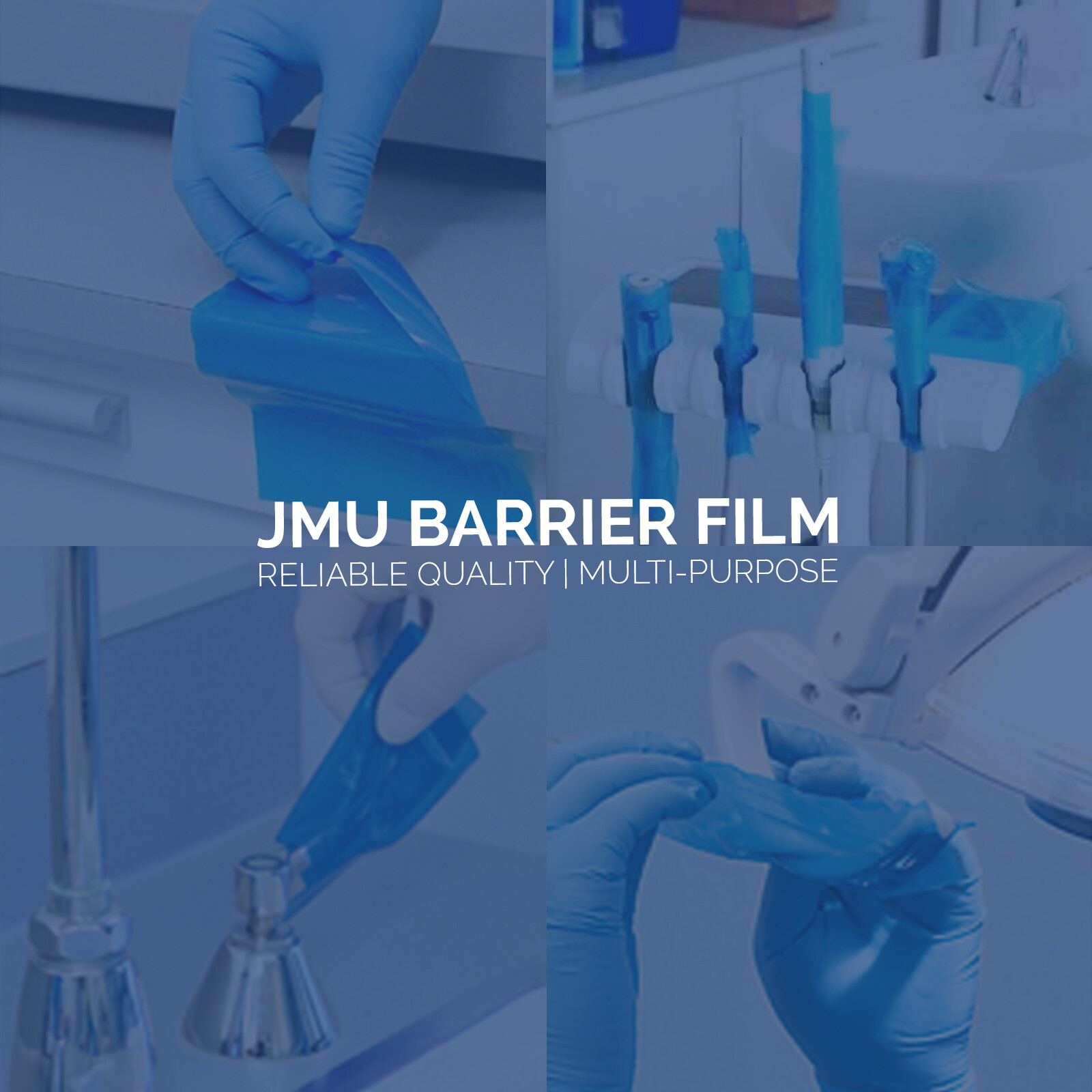 JMU Dental Barrier Film Tattoo 4″ x 6″ Barrier Tape Dental Barrier Film 8 Rolls