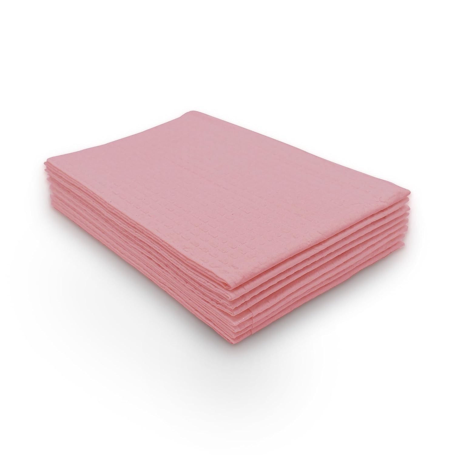 Avalon Dental Bib, Pink Mauve, 3 Layers, 13” W x 18” L Pack of 500 ― Disposab…